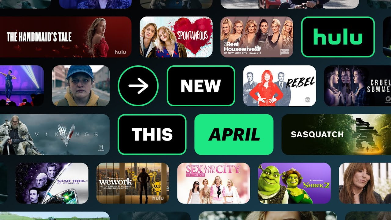 New This Month April • Now Streaming on Hulu // NextSeasonTV